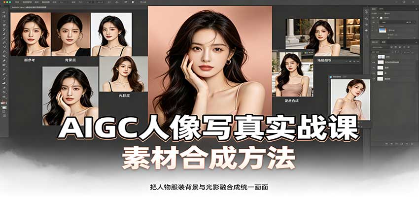 AIGC人像写真实战课：软件平台部署筹备，素材合成方法，多题材写真案例-问小徐资源库