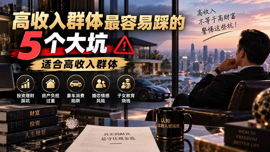 付费文章：高收入群体最容易踩的5个大坑，适合高收入群体-问小徐资源库