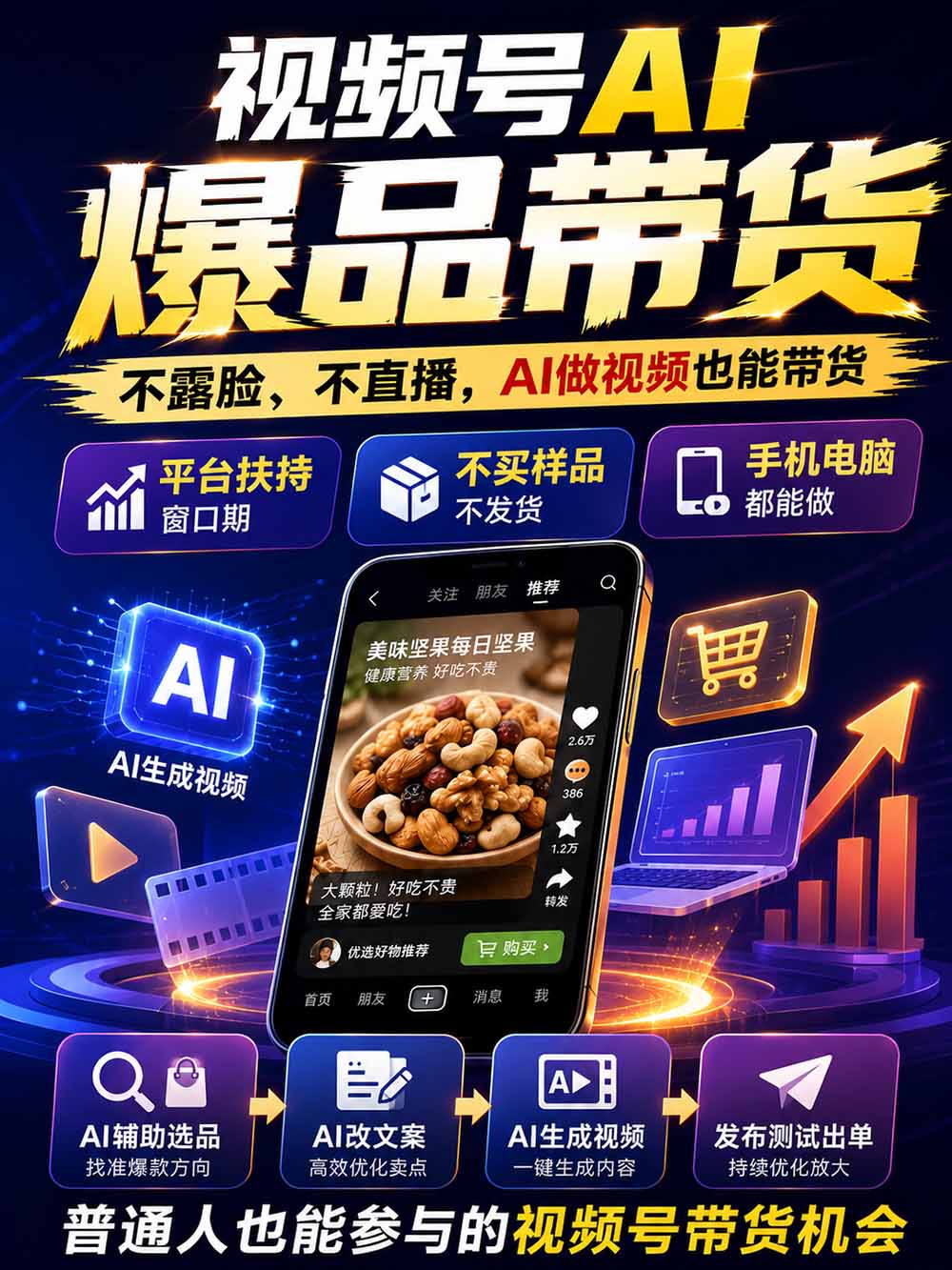 图片[2]-2026视频号AI爆品带货训练营-9月开课｜不露脸不直播，AI做视频发视频号，有人下单，你赚佣金，轻松单日佣金1000+-问小徐资源库