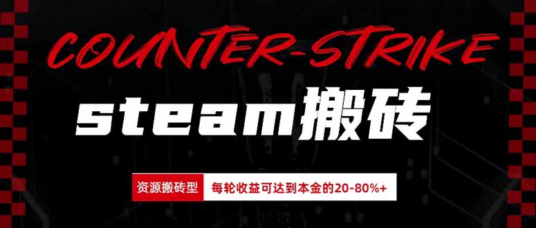 Steam搬砖，每轮收益为本金的20-80%，平均每天仅需半小时，新人轻松上手-问小徐资源库