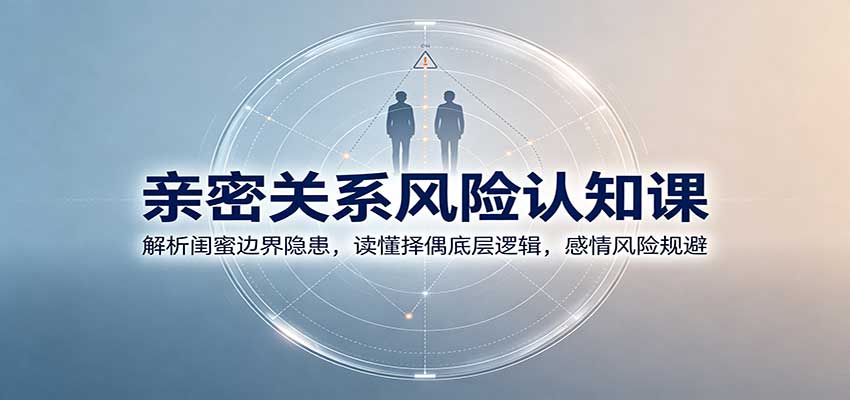 亲密关系风险认知课:解析闺蜜边界隐患,读懂择偶底层逻辑,感情风险规避-问小徐资源库