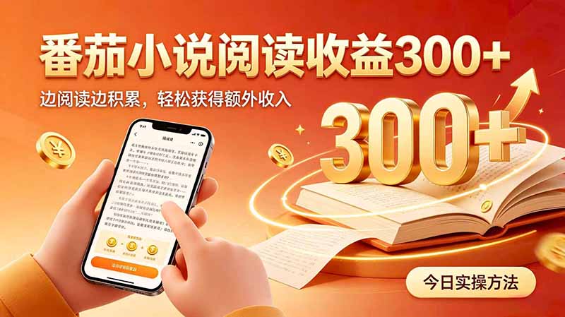 全自动番茄挂机玩法，日入300+边阅读边积累，轻松获得额外收入-问小徐资源库