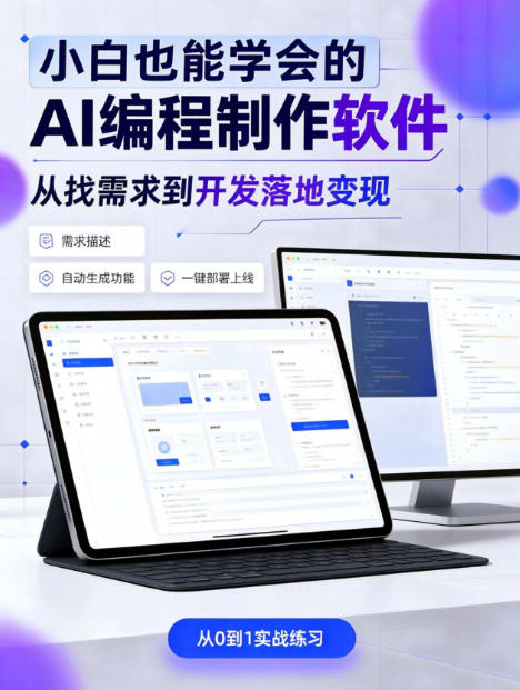 手把手教会你ai编程制作软件到变现全路径,零基础小白轻松上手,从找需求到开发落地变现【揭秘】-问小徐资源库