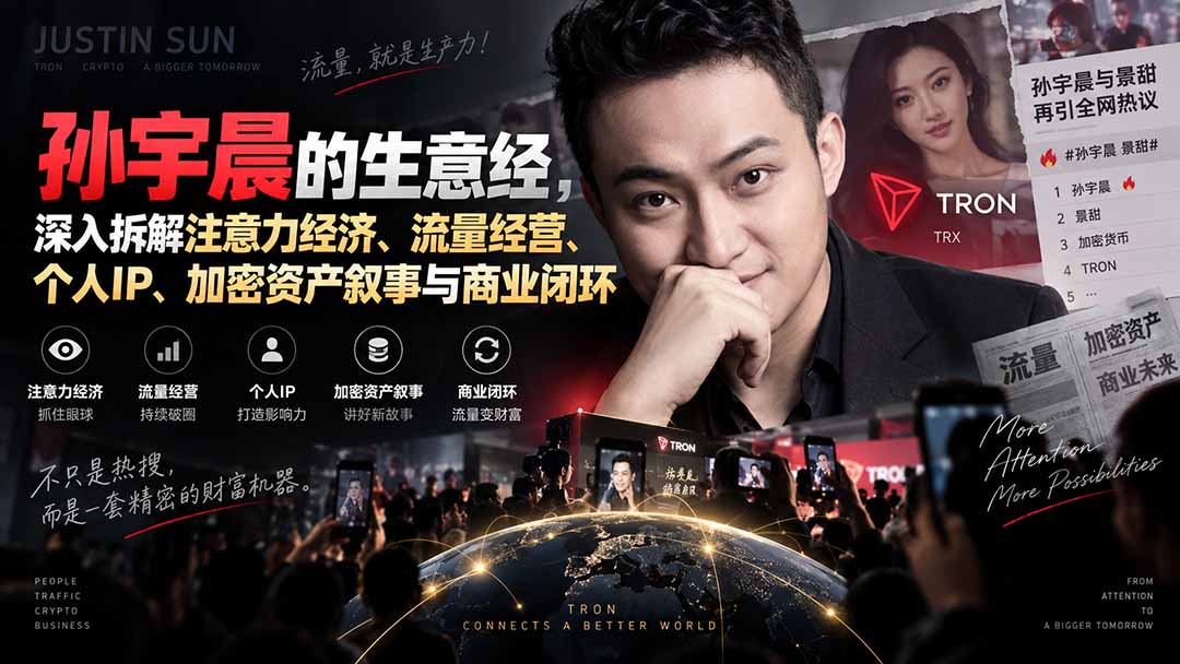 某星球精华文章——孙宇晨的生意经，深入拆解注意力经济、流量经营、个人IP、加密资产叙事与商业闭环-问小徐资源库