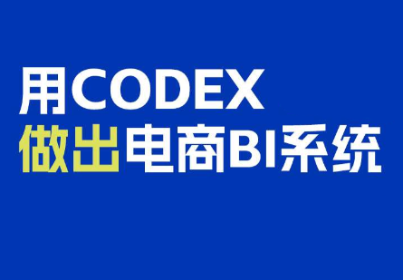 电商108将·用Codex做出电商BI系统-问小徐资源库