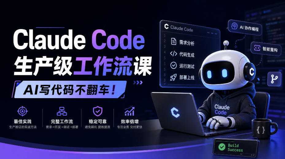 Claude Code生产级工作流课，AI写代码不翻车！【原创双语字幕】-问小徐资源库